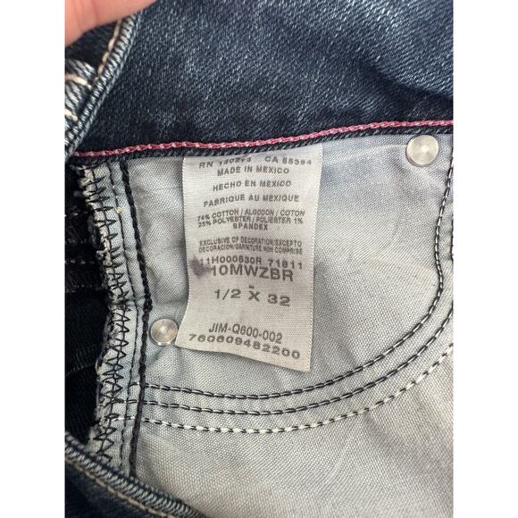 Wrangler Pink Tag Woman's Jeans Size 1/2 Frayed Bootcut - Picture 5 of 6